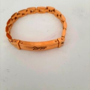 Elegant Gold Plated Men's Bracelet